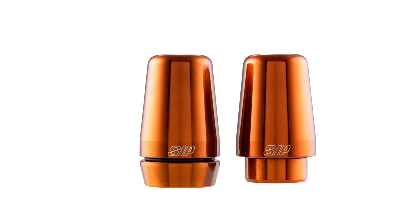 Handlebar End Weights SIP SERIES PORDOI Orange | Vespa GTS/GTS Super/GTV/GT 60/GT/GT L 125-300cc SIP  Falan Parts