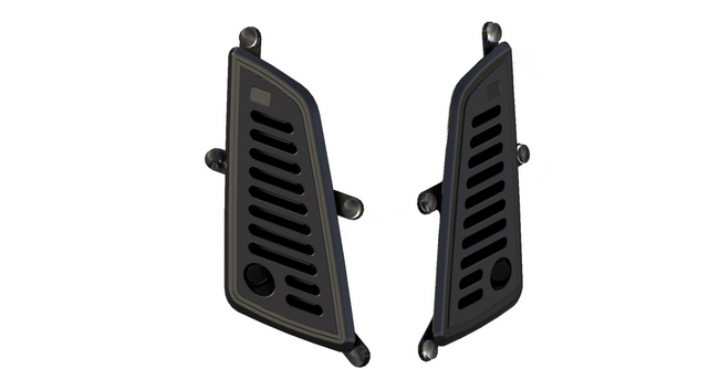 Indicator Kit WUNDERKIND Front Black | Vespa GTS/GTS Super/GTV 125/310cc (2023-) WUNDERKIND  Falan Parts