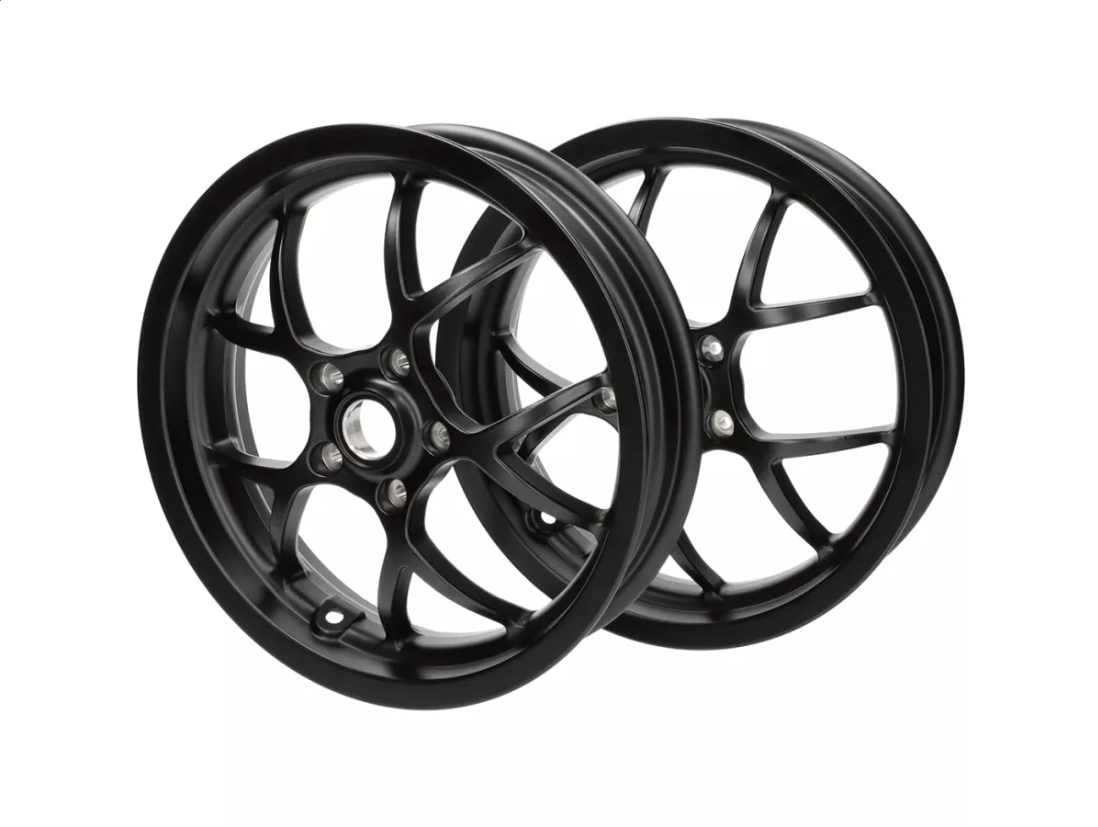Rim Set BGM PRO SPORT 3.00-13" Matt Black | Vespa GTS/GTV/GT/GT L 125-300cc BGM  Falan Parts