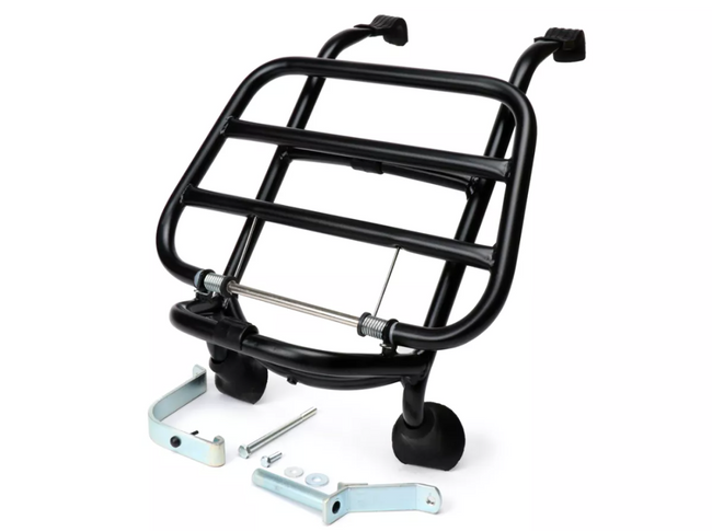 Luggage Carrier Front Fold Down MOTO NOSTRA Matt Black | Vespa GT/GTL/TV/GTS/GTS Super/HPE/Supertech/Super Sport 125-300cc MOTO NOSTRA  Falan Parts