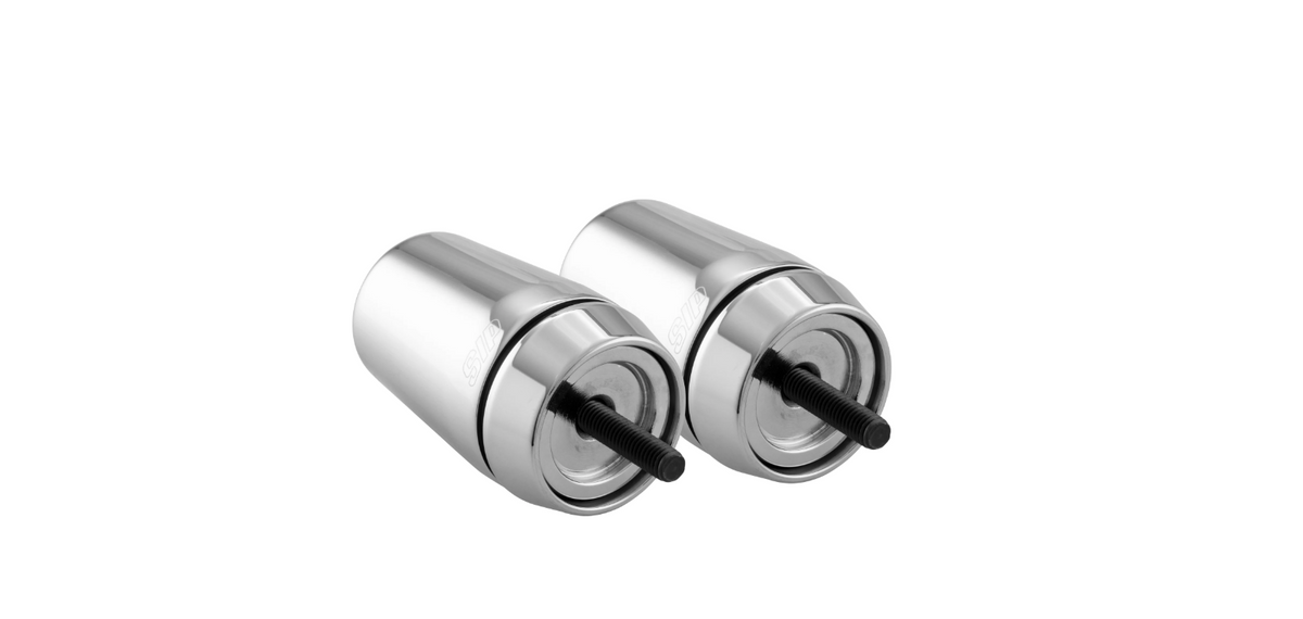 Handlebar End Weights SIP SERIES PORDOI Chrome | Vespa GTS/GTS Super/GTV/GT 60/GT/GT L 125-300cc SIP  Falan Parts