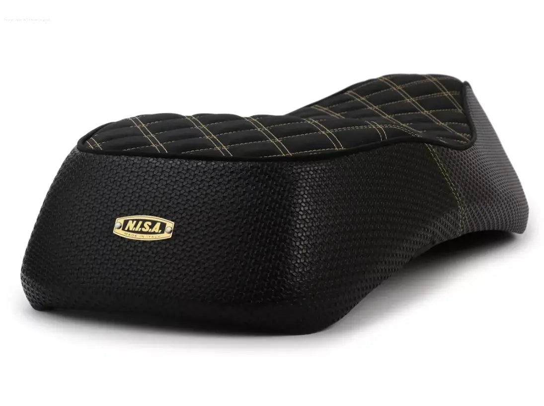 Seat NISA Black/Gold | Vespa GTS/GT/GTV 125/310cc NISA  Falan Parts