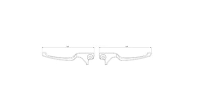 Sport Lever Set brake SIP MK II Matt Black | Vespa GTS/GTS Super 125/300/310cc (2023-) SIP  Falan Parts