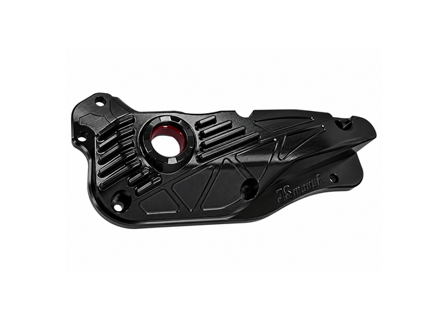 Oil Pan JS Manuf CNC Red | Vespa GTS Super i.e. 125ccm/GTS/GTS Super/GTV 300cc HPE JS Manuf  Falan Parts