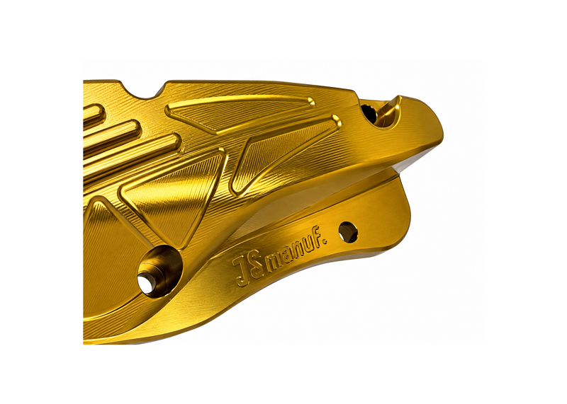 Oil Pan JS Manuf CNC Gold | Vespa GTS Super i.e. 125ccm/GTS/GTS Super/GTV 300cc HPE JS Manuf  Falan Parts