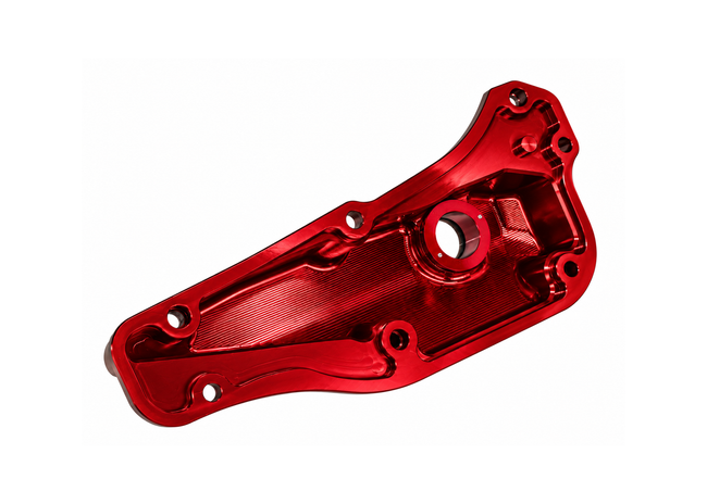Oil Pan JS Manuf CNC Silver | Vespa GTS Super i.e. 125ccm/GTS/GTS Super/GTV 300cc HPE JS Manuf  Falan Parts