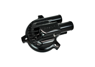 Cover Water Pump CNC JS Manuf Black | Vespa GTS/GTS Super/GTV/GT 60/GT/GT L 125-310cc 4T LC  PIAGGIO LEADER/QUASAR 125-310cc 4T LC JS Manuf  Falan Parts