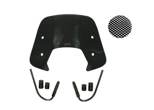 Wind Shield Carbon Fiber Low | Vespa Sprint 50-150cc FP Parts  Falan Parts