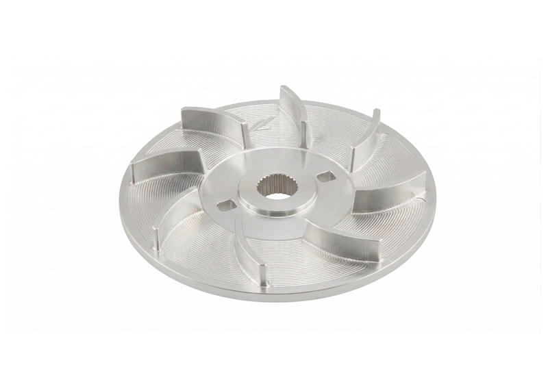 V-Belt Pulley CNC ZELIONI Silver | Vespa GTS/GTS Super/GTV/GT 60 250-300cc 4T LC  PIAGGIO Quasar 250-300cc 4T LC Zelioni  Falan Parts