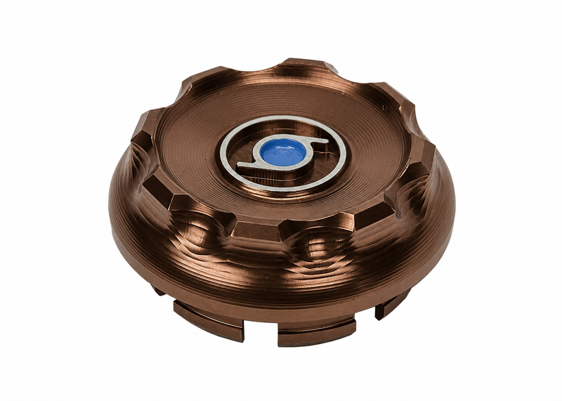 Hub Nut Cover 1O1 Factory Copper | Vespa ET2/ET4/LX/LXV/S/Primavera/Sprint/GTS/GTS Super/GTV/GT 60/GT/GT L 50-310cc 2T/4T 1O1 Factory  Falan Parts