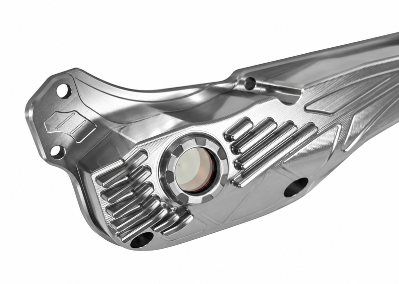 Oil Pan JS Manuf CNC Silver | Vespa GTS Super i.e. 125ccm/GTS/GTS Super/GTV 300cc HPE JS Manuf  Falan Parts