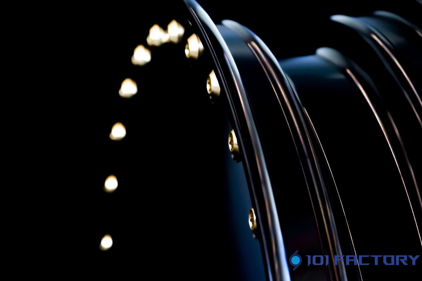 Rim Set CNC 1O1 Factory V.R.C Black | Vespa GTS/GTS Super/GTV/GT 60/GT/GT L 125-310cc 1O1 Factory  Falan Parts
