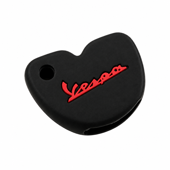 Key Cover Silicone Black/Red | Vespa Models FP Parts  Falan Parts
