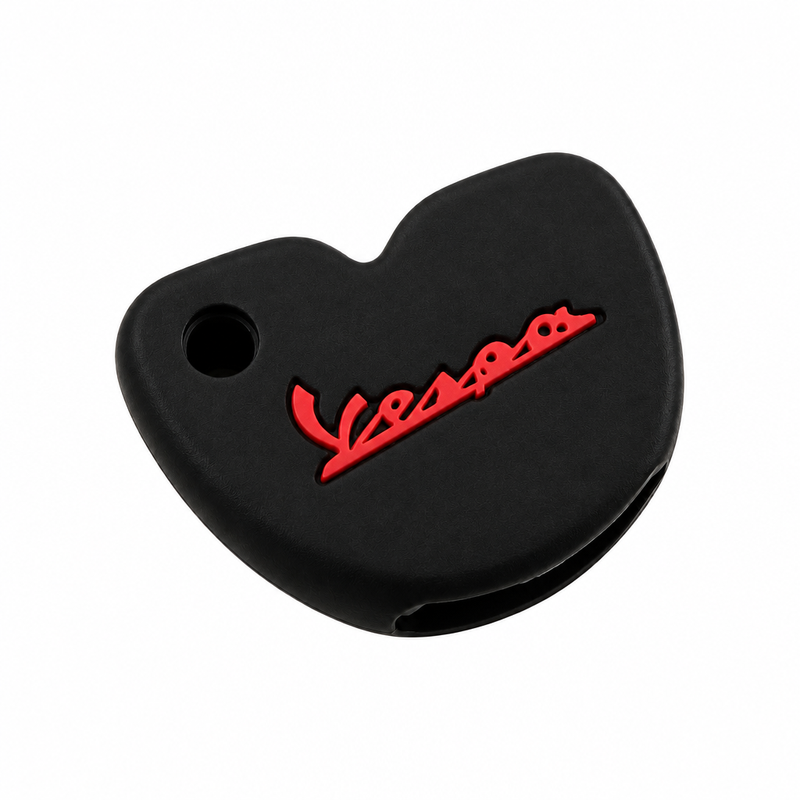 Key Cover Silicone Black/Red | Vespa Models FP Parts  Falan Parts