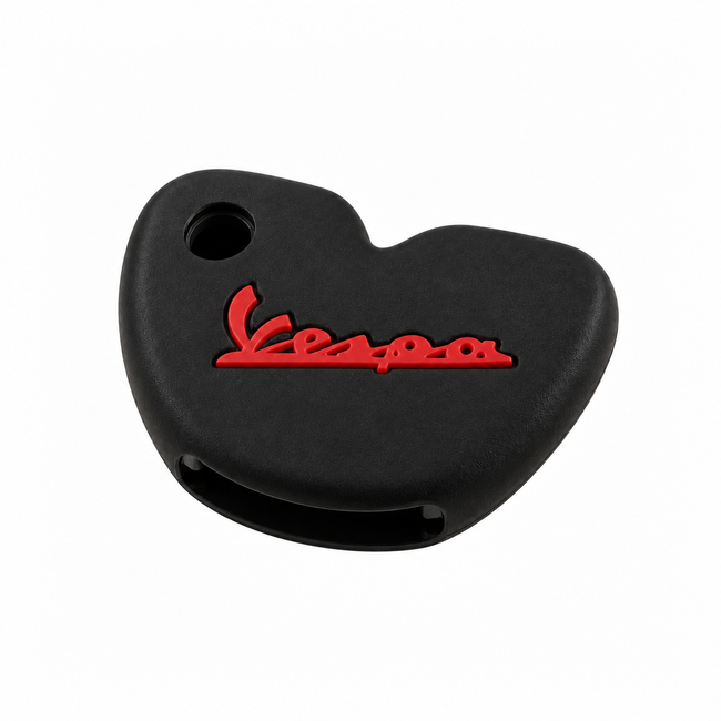 Key Cover Silicone Black/Red | Vespa Models FP Parts  Falan Parts