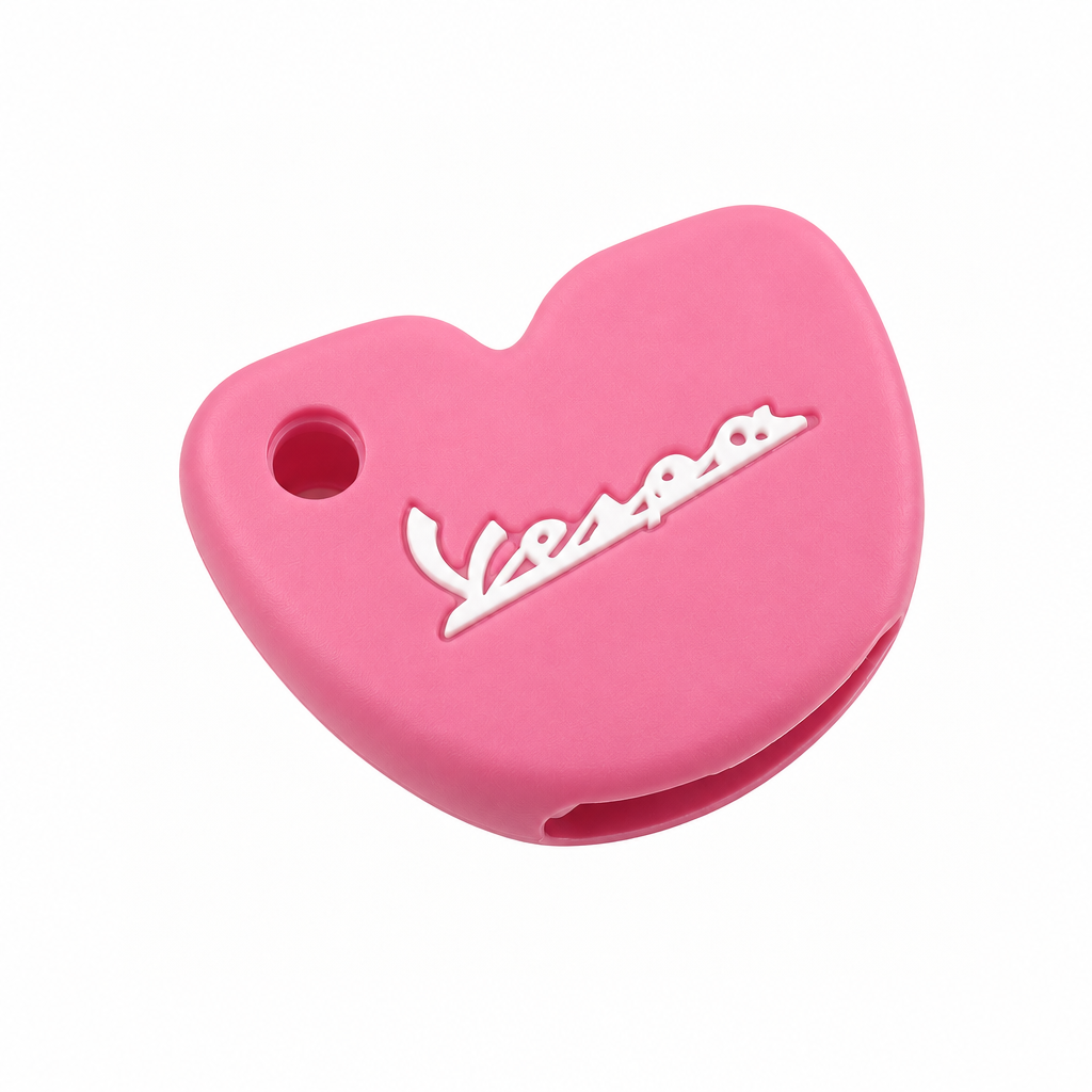 Key Cover Silicone Pink/White | Vespa Models FP Parts  Falan Parts
