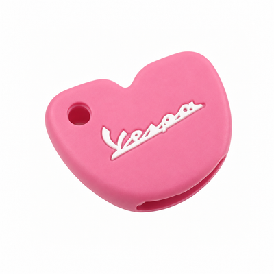 Key Cover Silicone Pink/White | Vespa Models FP Parts  Falan Parts