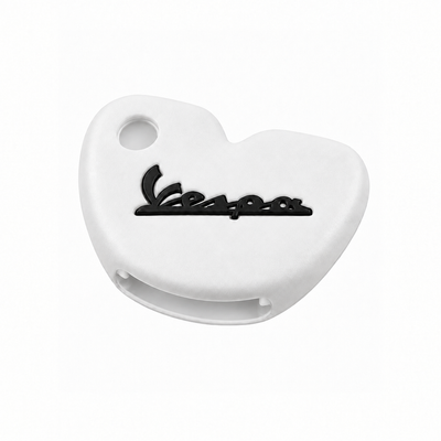 Key Cover Silicone White/Black | Vespa Models FP Parts  Falan Parts