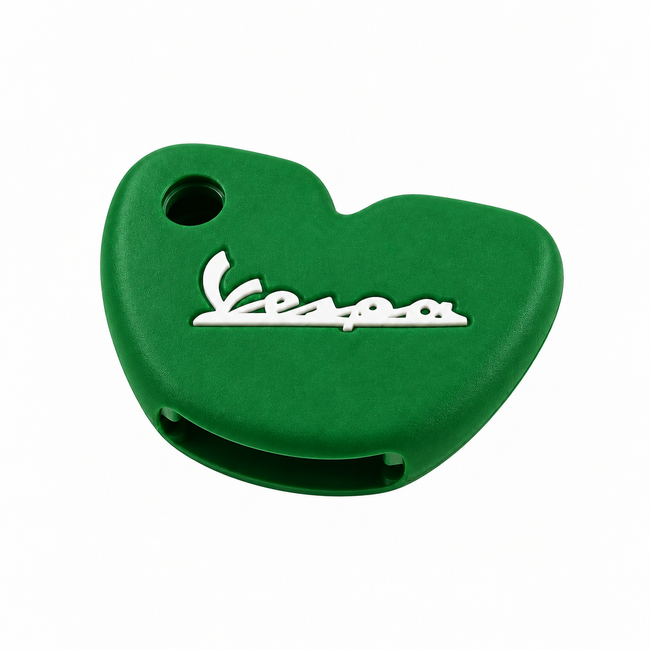 Key Cover Silicone Green/White | Vespa Models FP Parts  Falan Parts
