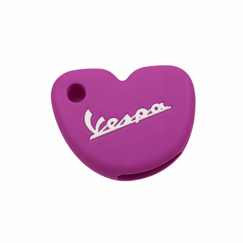 Key Cover Silicone Dark Pink/White | Vespa Models FP Parts  Falan Parts