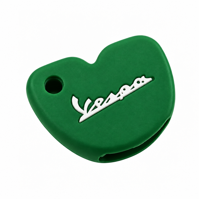 Key Cover Silicone Green/White | Vespa Models FP Parts  Falan Parts