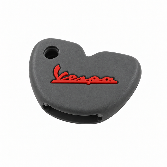 Key Cover Silicone Grey/Red | Vespa Models FP Parts  Falan Parts