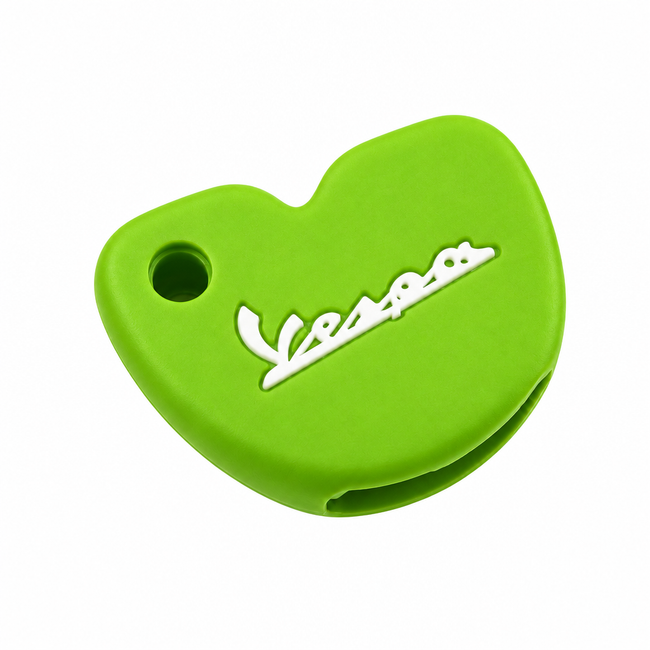 Key Cover Silicone Lime Green/White | Vespa Models FP Parts  Falan Parts