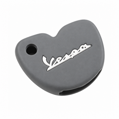 Key Cover Silicone Grey/White | Vespa Models FP Parts  Falan Parts