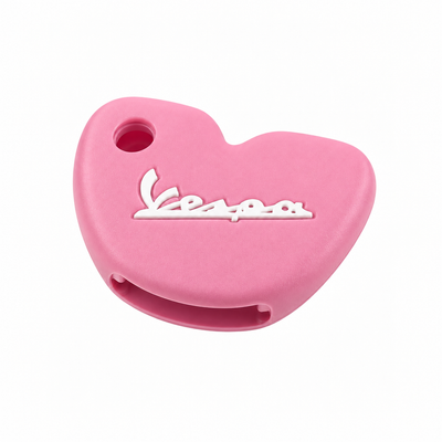 Key Cover Silicone Pink/White | Vespa Models FP Parts  Falan Parts