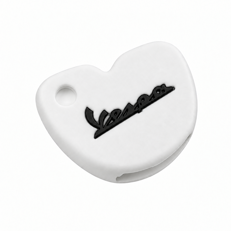 Key Cover Silicone White/Black | Vespa Models FP Parts  Falan Parts