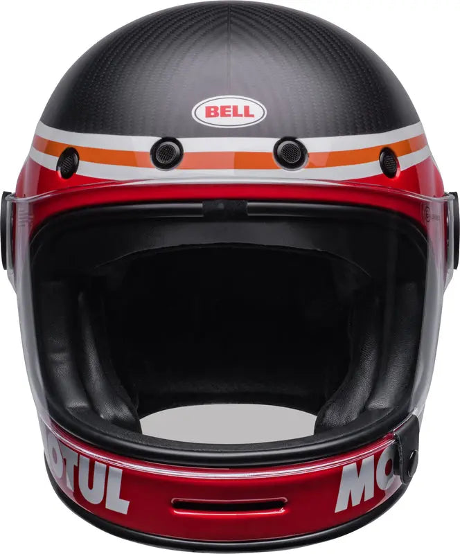 bell bullitt carbon rsd bagger helmet GT Temple Gloss Black/Silver / Small breaking the mold and providing a premium retro option to the market BELL Bullitt Carbon Helmet -