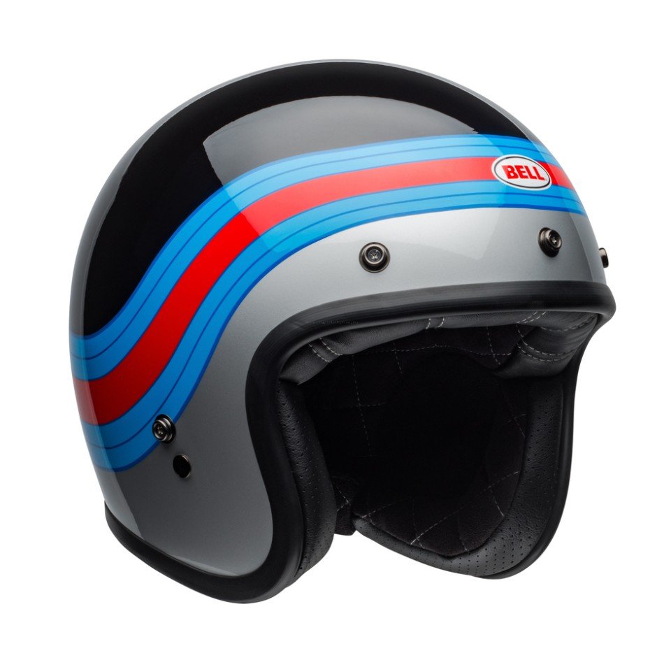 bell custom 500 helmet sale BELL Custom 500 DLX Helmet Pulse Gloss Black/Blue/Red – Falan Parts