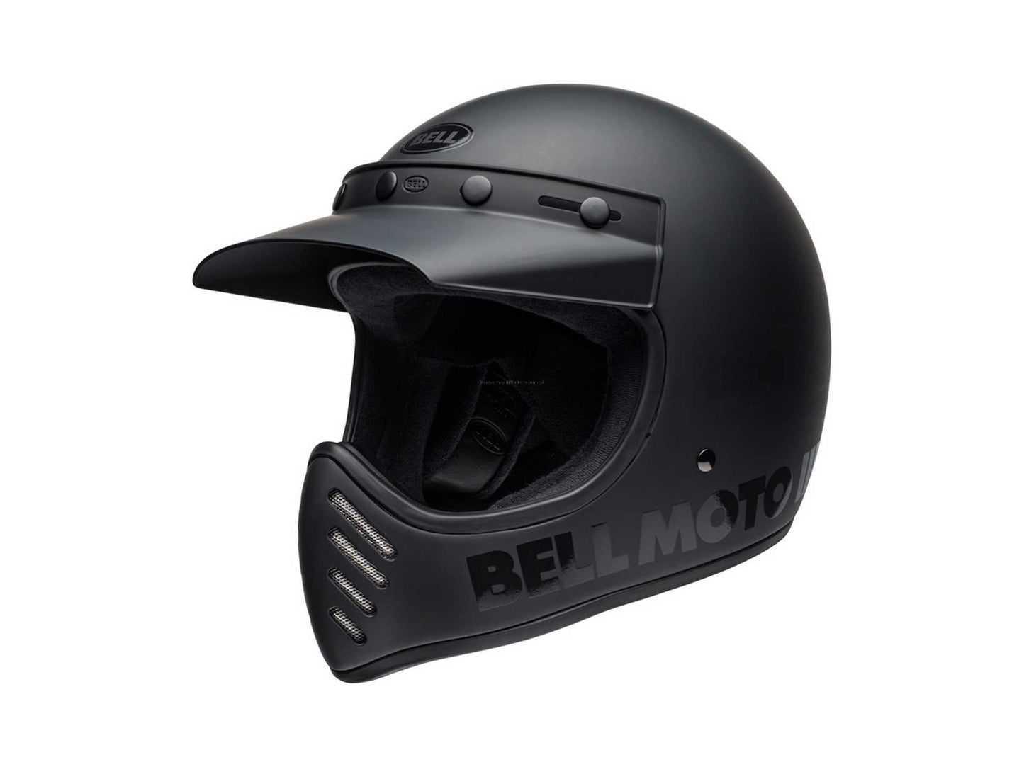 BELL Moto-3 Helmet Classic Matte/Gloss Blackout BELL  Falan Parts