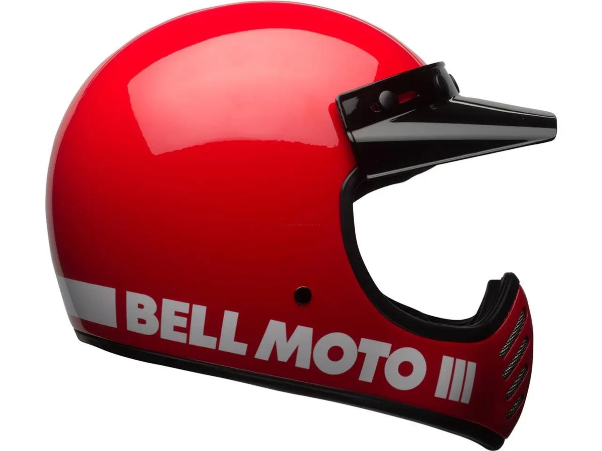 BELL Moto-3 Helmet Classic Red – Falan Parts