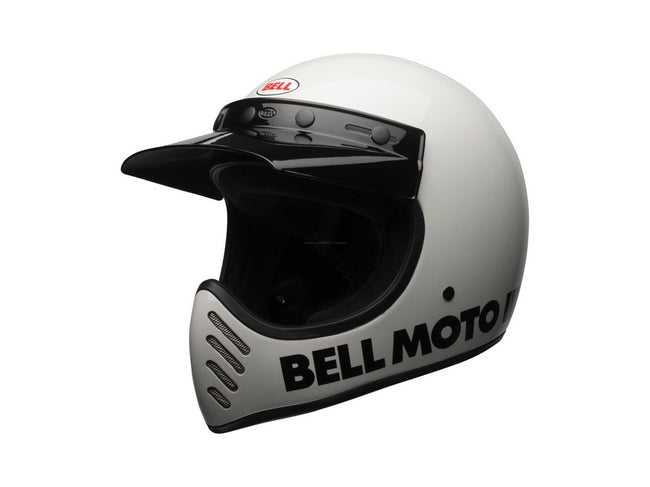 BELL Moto-3 Helmet Classic White BELL  Falan Parts