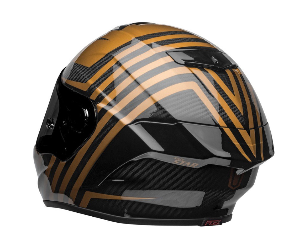 BELL Race Star Flex DLX Helmet Mate/Gloss Black/Gold BELL 679.45 Falan Parts