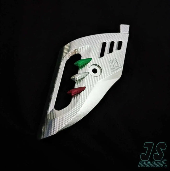 CNC Fork Cover JS Manuf Italian Flag | Vespa Sprint / Primavera 50-150cc ('14-) JS Manuf 129.99 Falan Parts