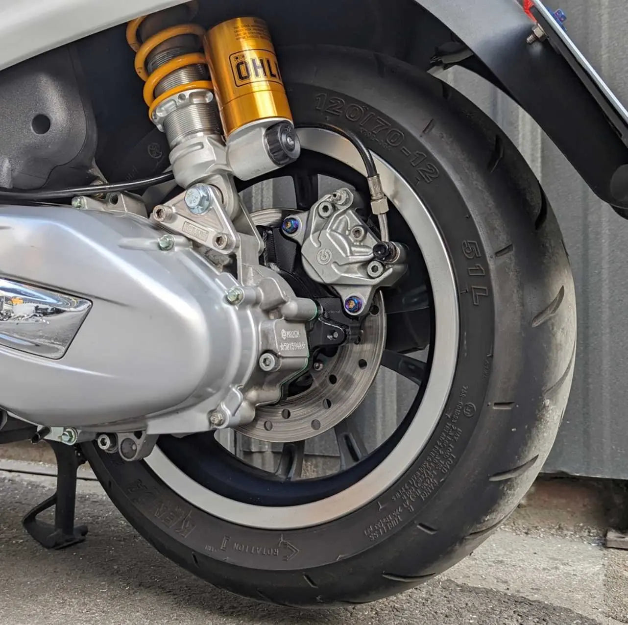 CNC Rear Disk Brake System Set For 2P Calliper | Vespa Sprint 125-150cc ...