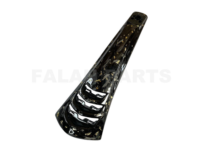 Carbon Fiber Horn Cover Gold Edition | Vespa Sprint / Primavera 50-150cc ('18-) Falan Parts 99.95 Falan Parts