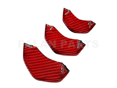 Carbon Fiber Horn Cover Inlay Red | Vespa Primavera/Sprint 50-150cc ('18-) Falan Parts 98.99 Falan Parts