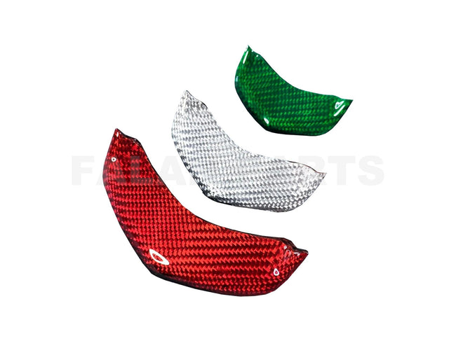 Carbon Fiber Horn Cover Inlay Tricolore | Vespa GTS/GTS Super/GTV HPE ('18-) SIP 98.99 Falan Parts