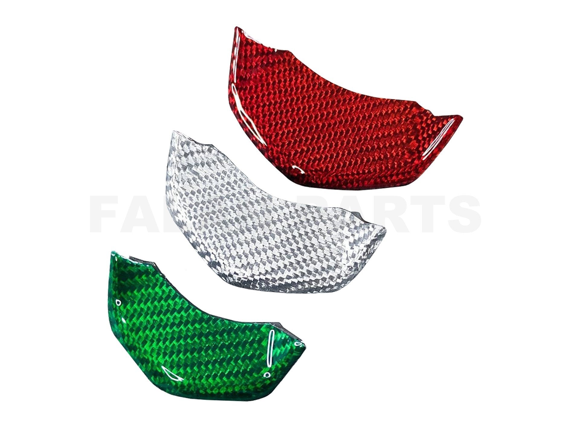 Carbon Fiber Horn Cover Inlay Tricolore Vespa Sprint/Primavera