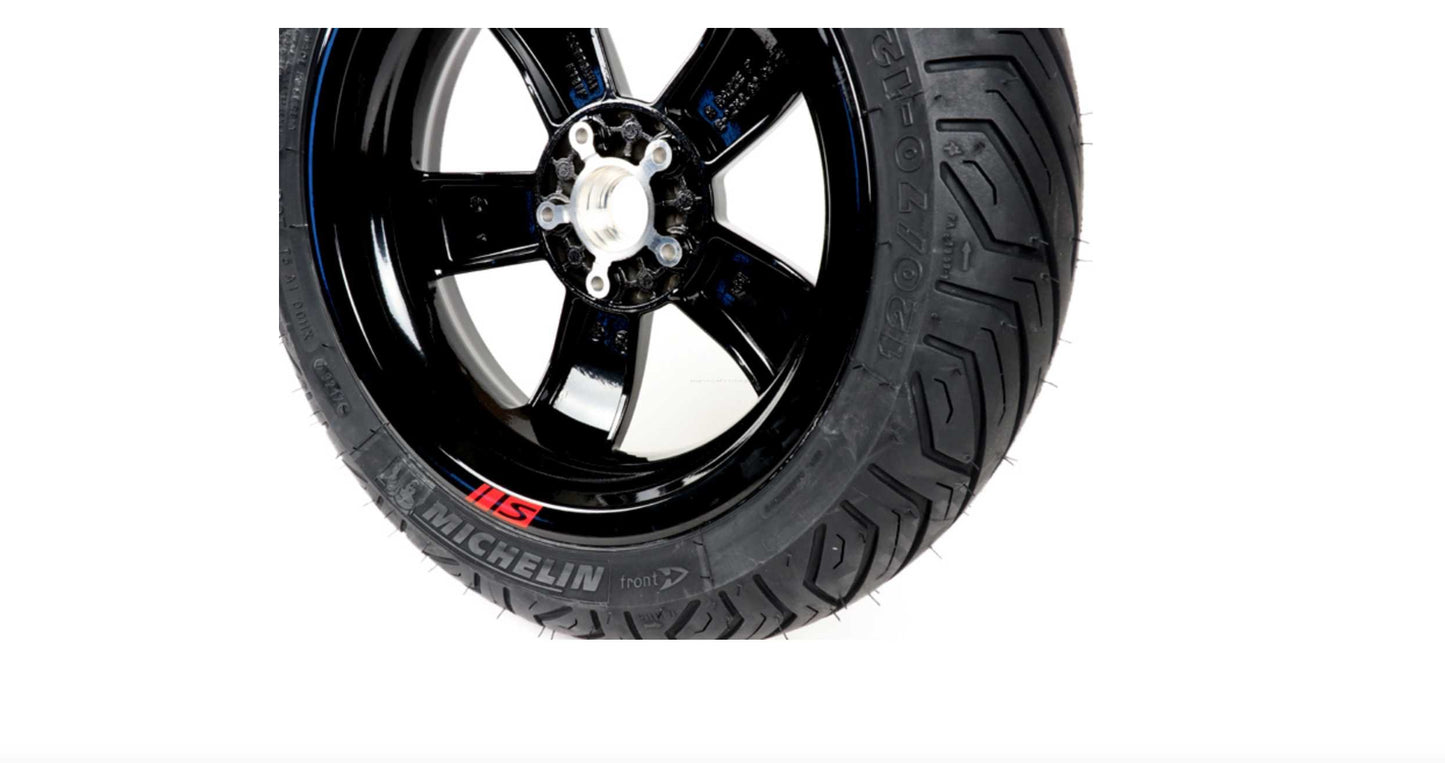 Complete front rim MICHELIN city grip black | Vespa GT/GTV/ GTL/ GTS 125-300cc Michelin  Falan Parts