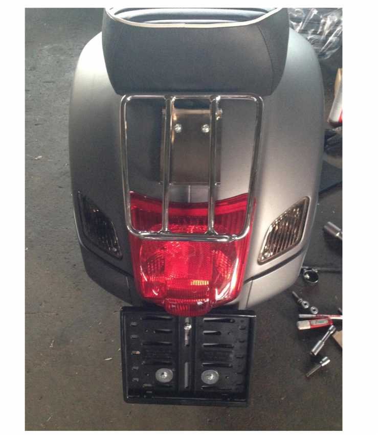 960sip Rear View Luggage Carrier rear SIP 70s Chrome | Vespa GTS/GTS Super/GTV/GT 60/GT ...