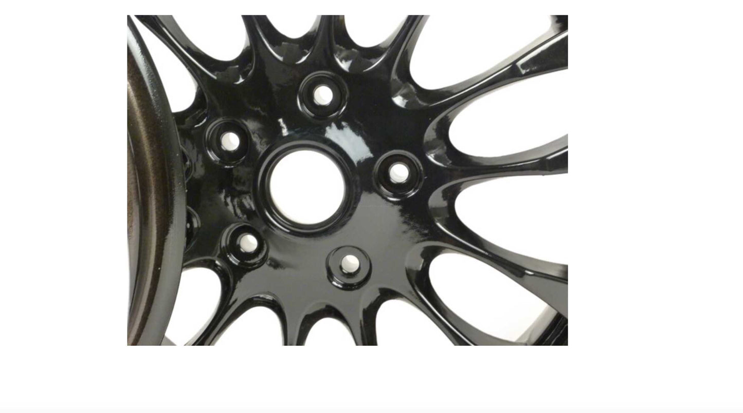 Pair of wheel rims including conversion kit PIAGGIO black | Vespa GT/GTS/ GTV/GTL 125-300cc Piaggio  Falan Parts