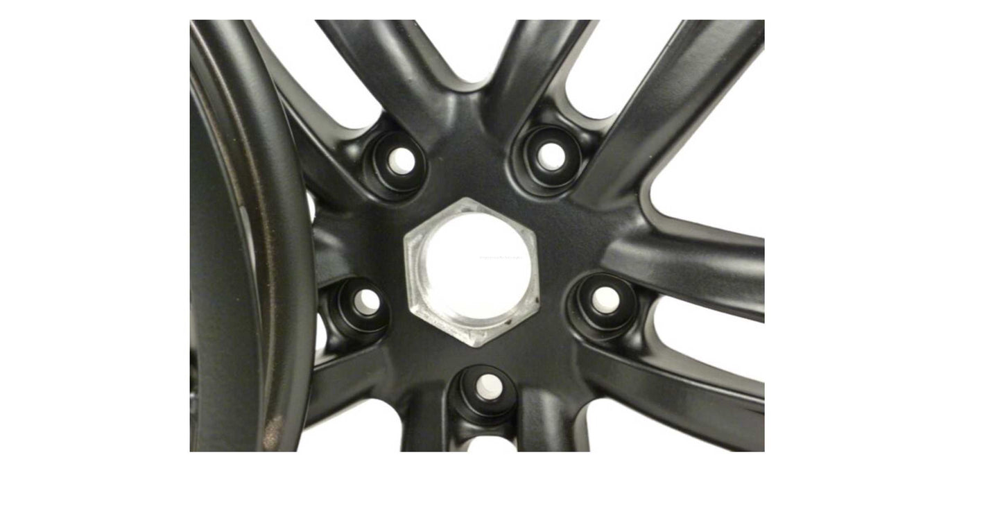 Pair of wheel rims including conversion kit PIAGGIO black | Vespa GT/GTV/ GTS/GTL 125-300cc Piaggio  Falan Parts