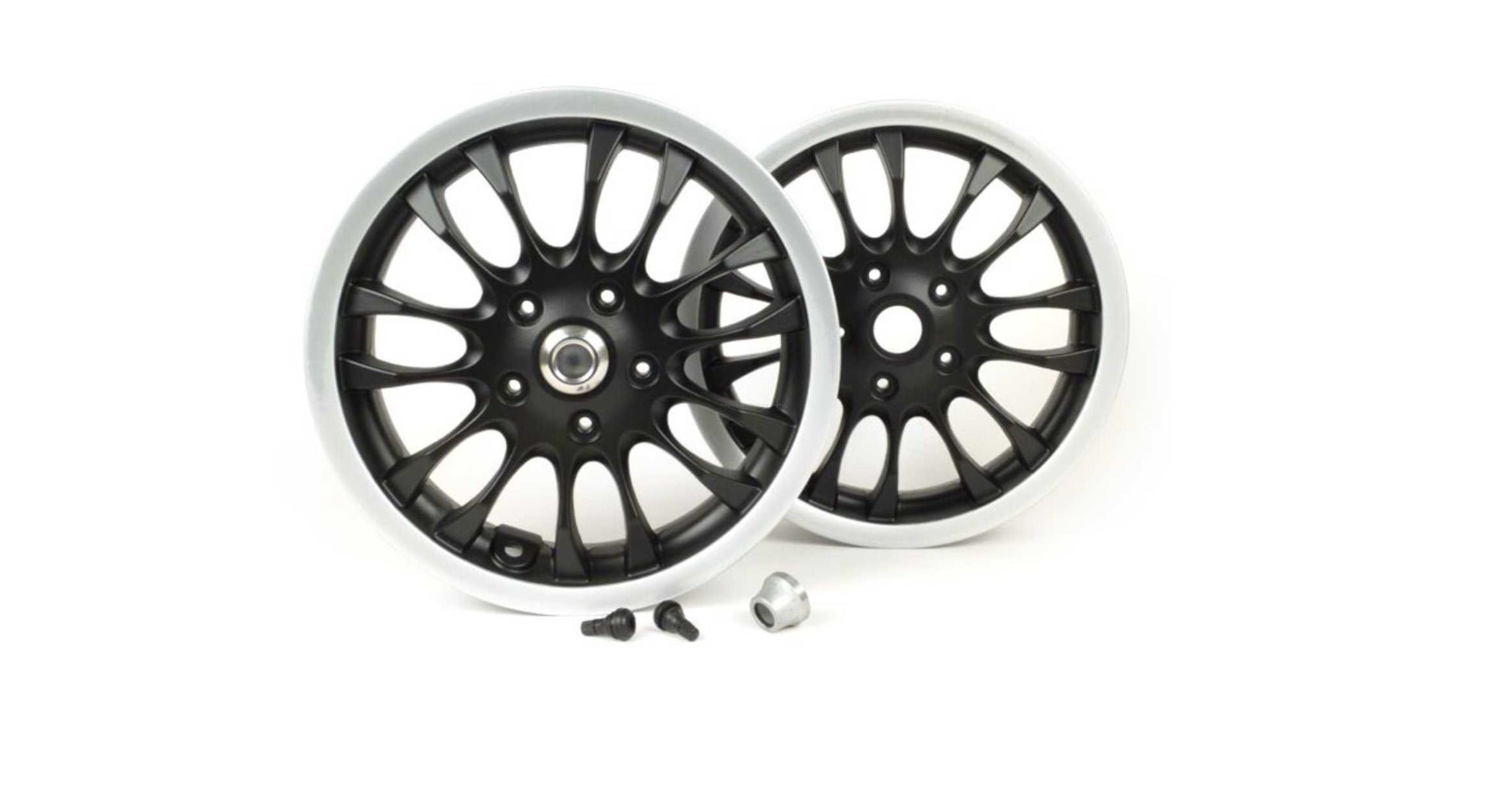 Rims Including Conversion kit PIAGGIO Matt Black Silver – Falan Parts