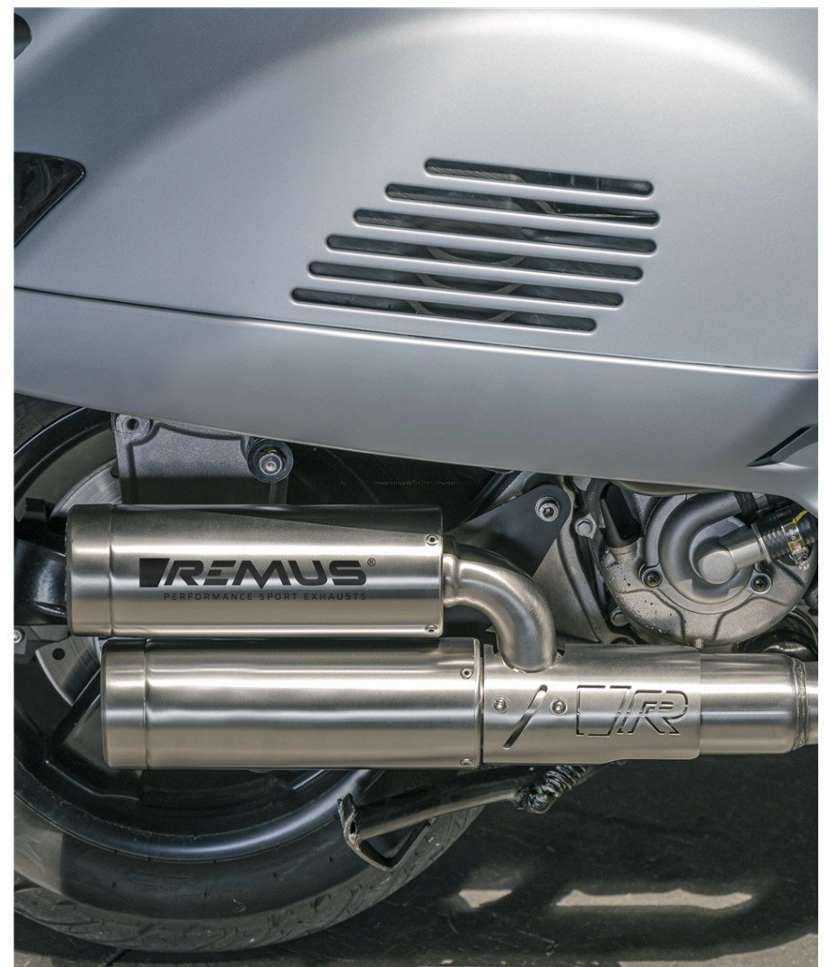 Racing Exhaust REMUS Double Mesh | Vespa GTS/GTS Super/GTV 300cc (`20-) E5  – Falan Parts