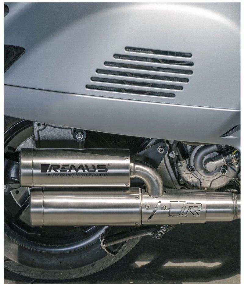 Racing Exhaust REMUS Double Mesh | Vespa GTS/GTS Super/GTV 300cc (`20-) E5 Remus 913.95 Falan Parts