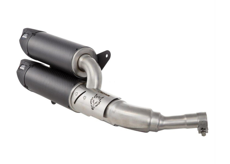 Racing Exhaust REMUS Dual Flow Carbon | Vespa GTS Models 300cc (`16-`18) E4 Remus 865.95 Falan Parts